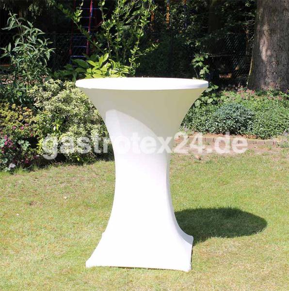 "Tokio Premium" - Stretch-Stehtischhusse - 80-85 cm rund - Farbe: sekt